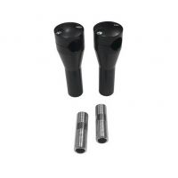 Nástavce řídítek Motorrad Burchard Glide Style 25,4mm, 130mm - chrom - otvor na kabely